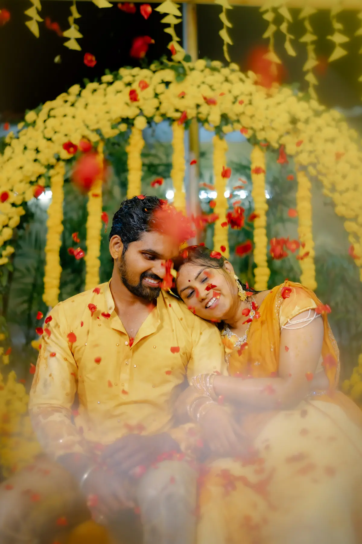 Bride in a refined editorial wedding portrait, India